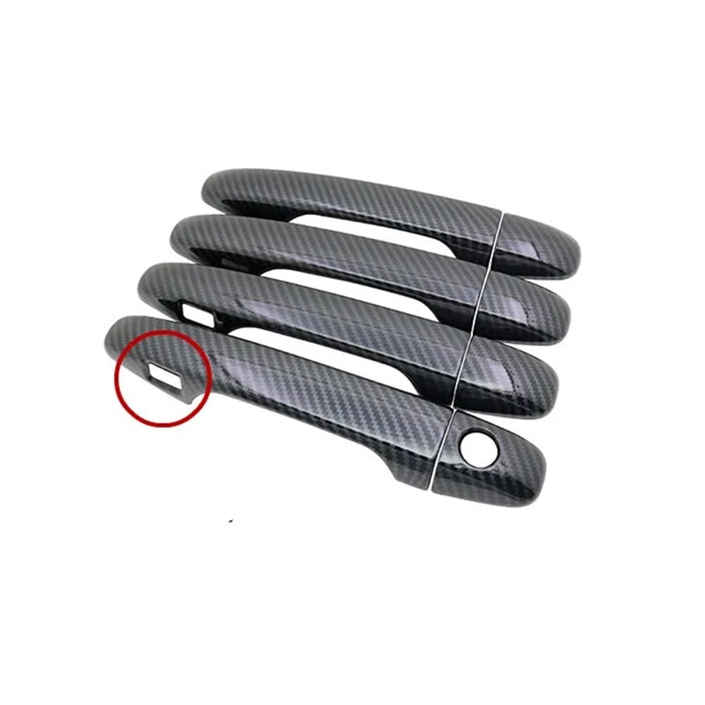 Mhtgd Keyless Entry Carbon Fiber Car Door Handle Cover Pad Sticker Overlay Styling For Wish For Ae20 2010-2017