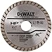DEWALT Diamond Blade for Masonry, Dry Cutting, Continuous Rim, 7/8-Inch Arbor, 4-1/2-Inch (DW4725)