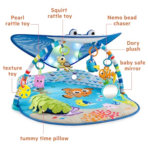 Bright Starts 11095-2 Disney Baby Finding Nemo Mr. Ray Ocean Lights & Music Gym thumb #2