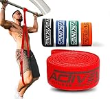 ActiveVikings Premium Pull UP FITNESSBÄNDER FÜR Deine Fitness - Perfekte Stoff Bänder für den Muskelaufbau - FITNESSBAND KLIMMZUGBAND WIDERSTANDSBÄNDER, Resistance Bands - Terraband