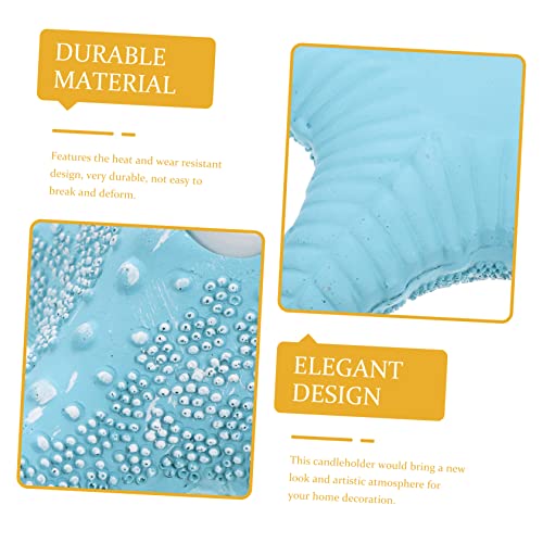 Cabilock Candlestick Festival Candlestick Home Candleholder Resin Candleholder Candle Holder Table Candle Stand Desktop Decor Resin Candlestick Creative Candlestick Resin Craft