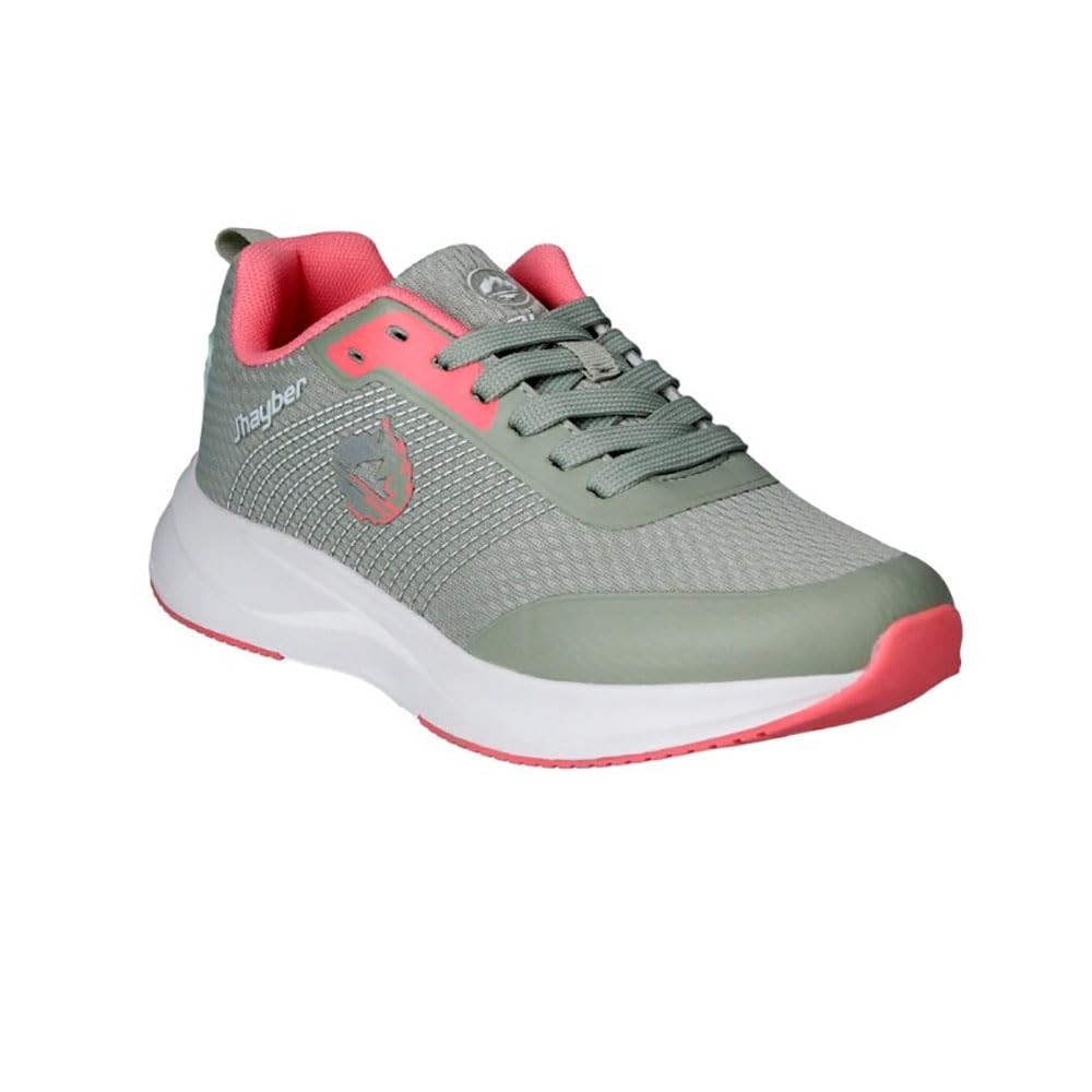 J´HAYBER - J’hayber ZS450983 Zapatillas Deportivas Mujer, Zapatillas Running y Fitness, Ligeras y Transpirables, Suela con Amortiguación, Cómodas para Deporte, Caminar y Uso Diario, Verde y Rosa para: