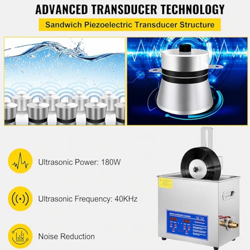 Pulitore a ultrasuoni per 8 LP, rotazione automatica a doppio lato, timer 40 kHz per vinile da 7-12 pollici, rimozione della polvere a scanalatura profonda, strumento di manutenzione audio domestico