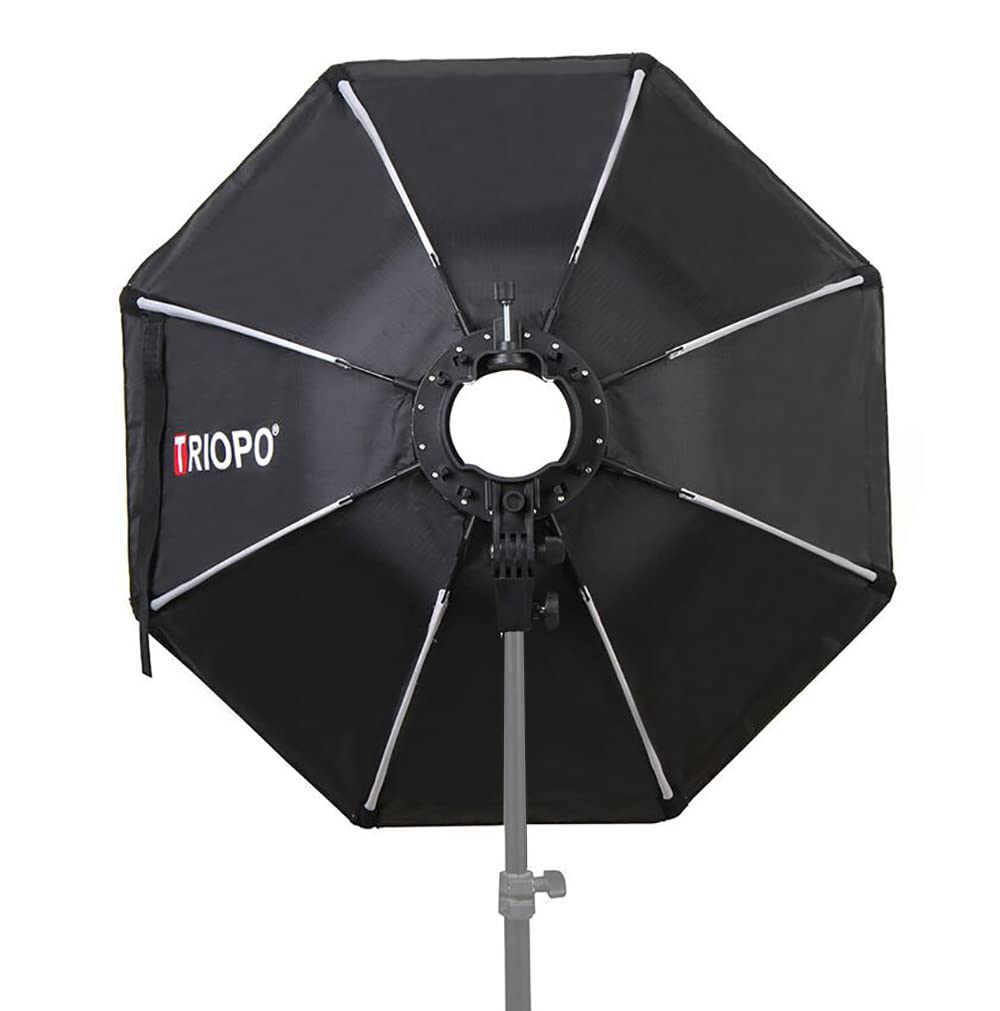 Triopo Octagon Softbox - Diffusore di luce con staffa a S compatibile con Godox V1 AD200 Profoto A1 F1-250 F1-200 Flash Lighting