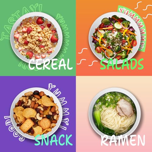 Image of Wheat Straw Bowls 26 OZ, Plastic Bowls Reusable, Unbreakable Cereal Bowls Set of 6, Small Soup Bowl Salad Bowl for Kitchen, Microwave & Dishwasher Safe, White