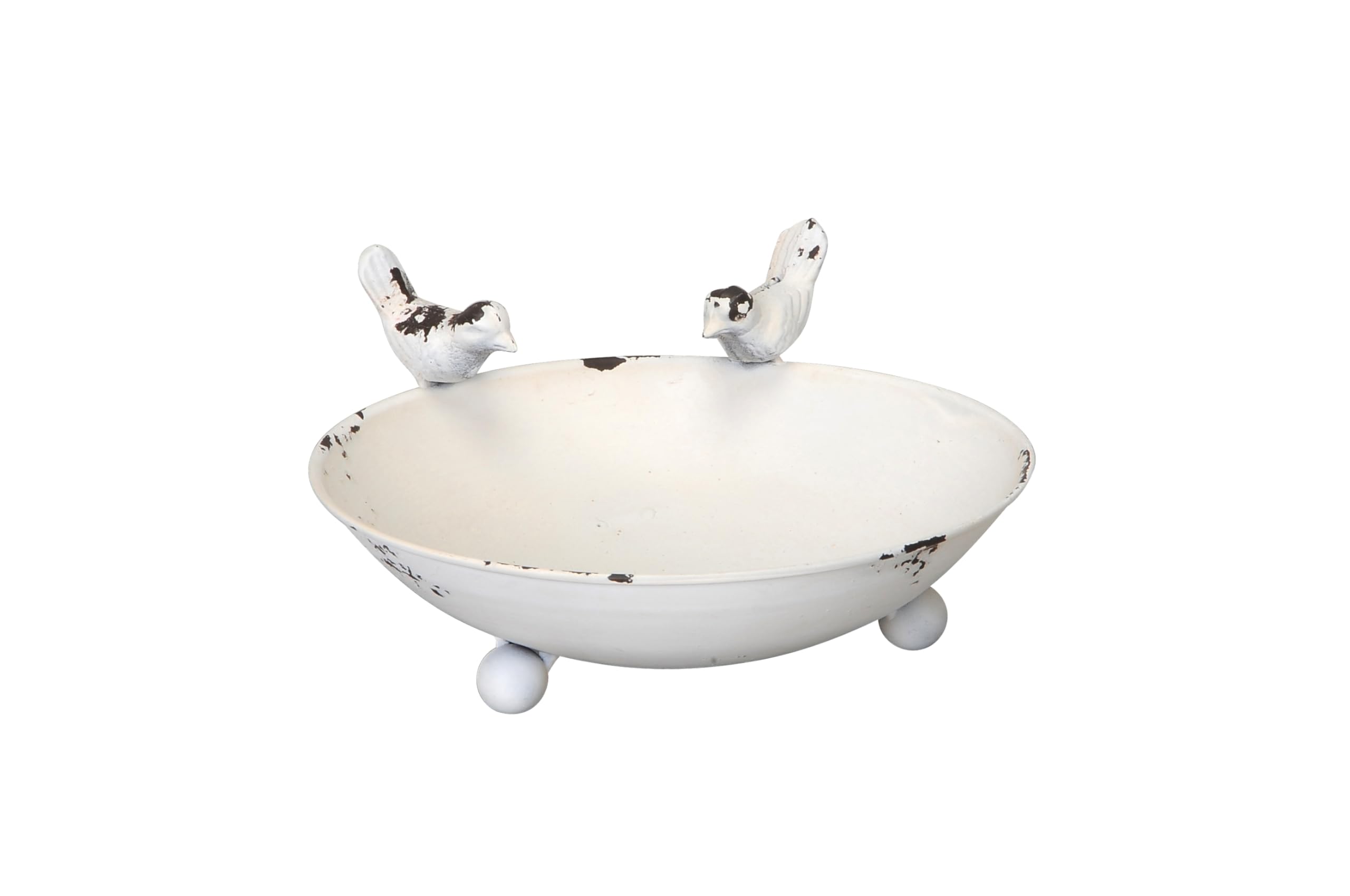 Bain d'oiseaux en métal pour jardin et balcon comme abreuvoir à insectes