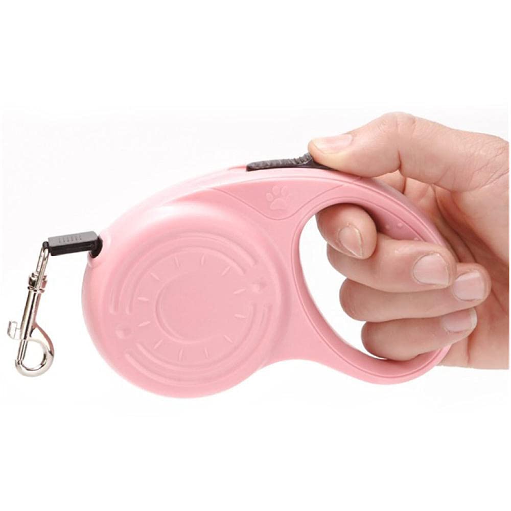 Smycz dla psa zwijana 3M zwijana smycz dla psa automatyczna regulowana rozciągliwa nylonowa smycz dla psa dla szczeniaka kota szara,Smycz dla psa(Pink)