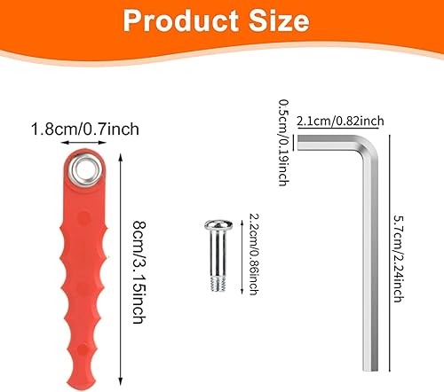 Miniatura 2 de Eyoloty Paquete de 32 cuchillas de repuesto WA0010 compatibles con Worx WA0004 WG154 WG163 WG160 WG180 WG175 WG155 WG151 cabeza de policarbonato,
