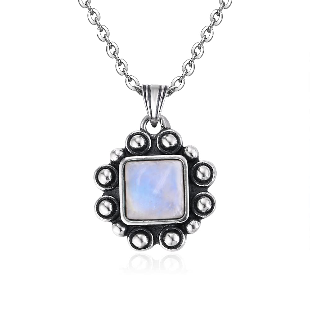 collane con ciondoli gioielli in pietra di luna naturale 925 per donna uomo stile donna