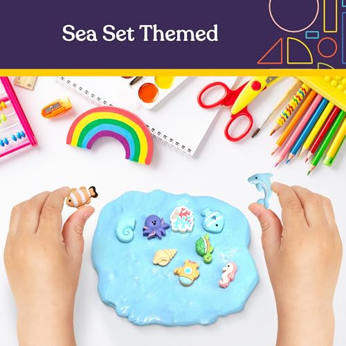 Special Supplies Sensory Therapy Putty for Kids and Adults with Cute Charms, Resistive Hand Exercise Stress Relief Therapy Putty (Sea) - Image 5