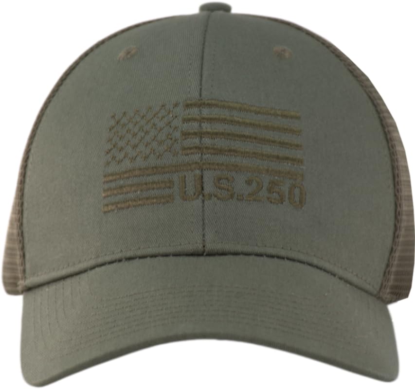 Image of TSSGBL USA Flag Trucker Hat - OSFM & XXL Big Head Fit, Adjustable Mesh Snapback American Patriotic Baseball Cap