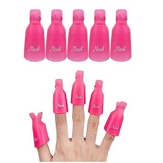KIT 10 DEDEIRAS REMOVEDOR DE ESMALTE EM GEL E ALONGAMENTO DE UNHAS