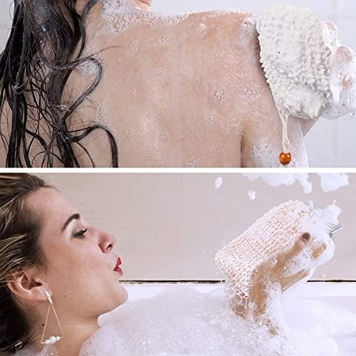 2 Pack Sisal Soap Bags - 10x13cm Organic Natural Soap Bags with Drawstring, Eco Friendly Soap Saver Pouch Bags for Bath Shower Foaming, Drying Soaps, Exfoliatio Shampoo Bar Bag