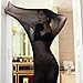 ZeyJieoy Sexy Body Stockings Ultra Thin Full Bondage Stretchy Nylon Sexy Sheer Bodystocking Full Body Stocking Sleeping Bags (Black)