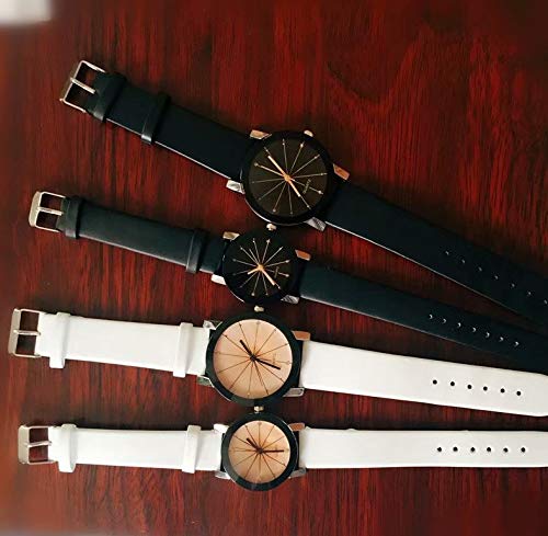 1 orologio da polso in pelle con quadrante al