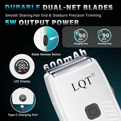Image of Hair Clippers for Men Rechargeable Cordless Beard Trimmer & Electric Shaver, Hair Cutting Kit with LCD Display Gift for Dad, Husband, Men