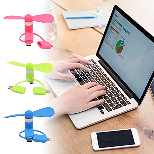 Ropniik 3 mini ventole per cellulare, mini ventola...