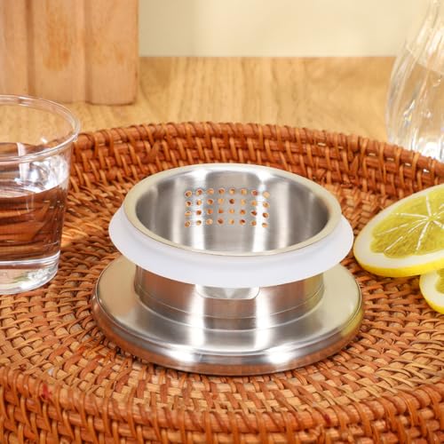 Image of Housoutil Cold Water Jug Lid Replacement with Dual Pour Spouts Universal Kitchen Jug Cover 3.54 Inch Sealing Cap for Glass Water Pitchers and Kettles