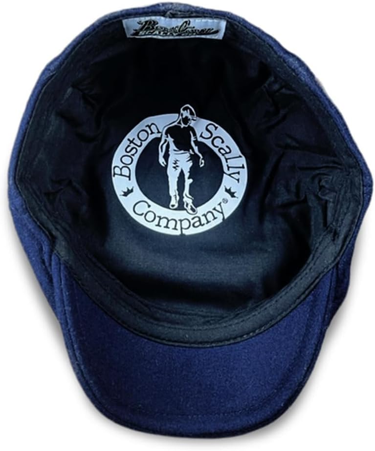 The Original Boston Scally Cap - Solid 5 Panel - Navy - Image 4