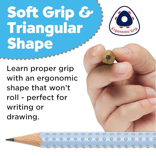 Set Lápices Grafito Faber-Castell Grip 2001 Sky Blue miniatura 6