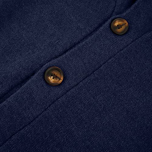 Cardigan Sweaters for Men Casual Shawl Long Sleeve Button Up Knited Sweaters3