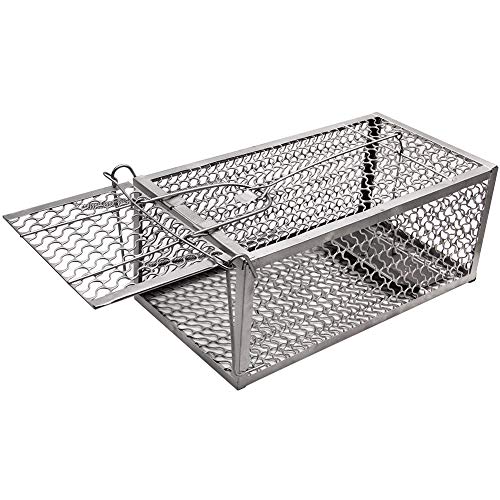 Lulu Home Mouse Trap, Humane Live Mouse Cage Trap for Mice, Rats, One