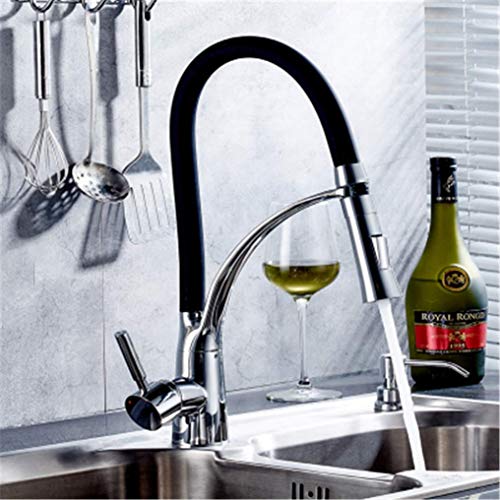 Robinet de cuisine contemporain pivot 360 LWX mitigeur évier