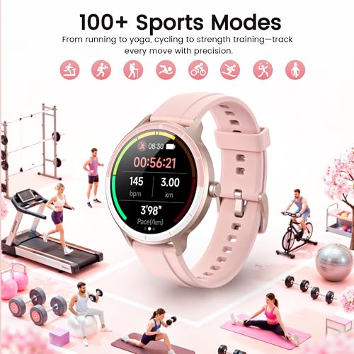 Image of Smart Watch for Women, Make /Answer Calls & AI Voice Assistant, Fitness Tracker with Pedometer Sleep & Activity Tracking, IP68 Waterproof, Smartwatch for Android /iOS /Samsung Phones