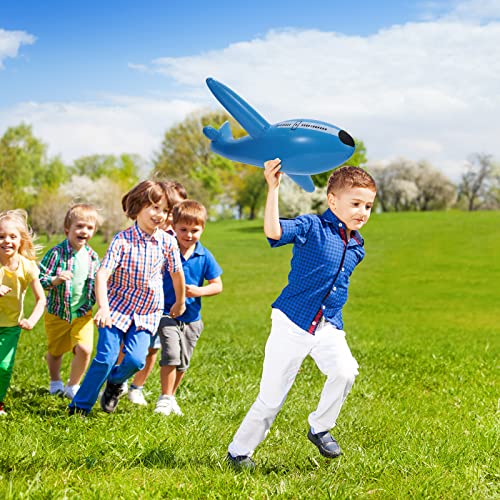 6 Pieces Inflatable Airplanes Aircraft Inflates Plane Inflated Toys For Kids Birthday Shower Party Decoration Supplies (Large) #TOP4