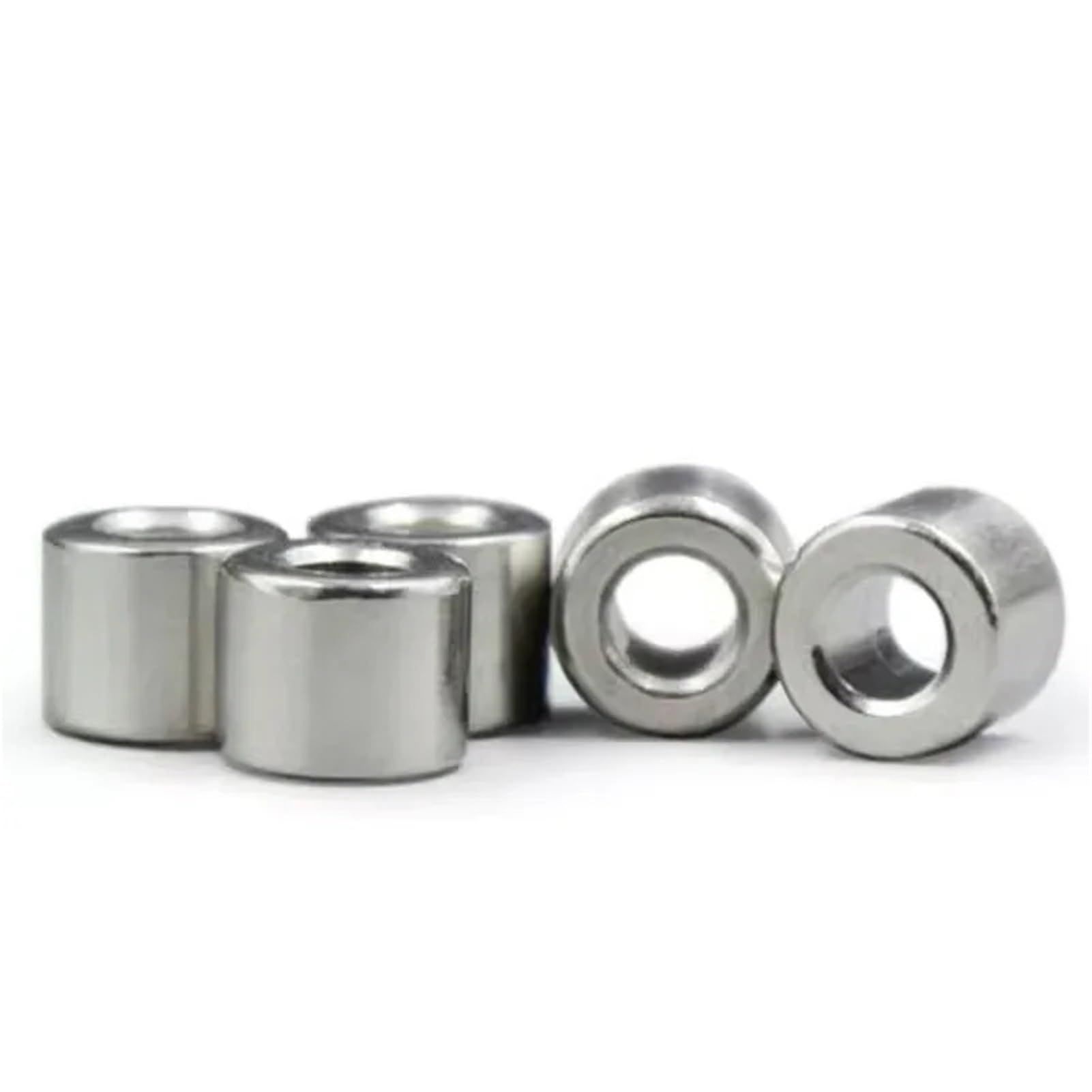 Roulements rigides à billes Lot de 5 à 10 douilles creuses en acier inoxydable 304, diamètre intérieur 3 mm, résistantes à l'usure, diamètre extérieur 9/10 mm(3x9x8mm(10Pcs))