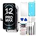 Produktbild TSIOFO Display für iPhone 12 Pro Max LCD Ersatz Bildschirm 6,7 Zoll LCD Display 3D Touch Digital Bildschirm Rahmen Glasbildschirm Kit Komplette mit Werkzeug-Kit,mit Modell A2342, A2410, A2411, A2412