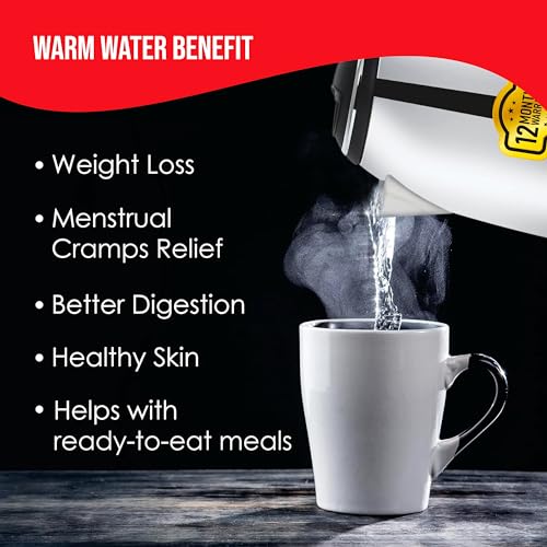 Image of Pringle Nexxa 1.8L Stainless Steel Electric Kettle for Boiling Water for tea and Noodle making with 12 Months Replacement Warranty