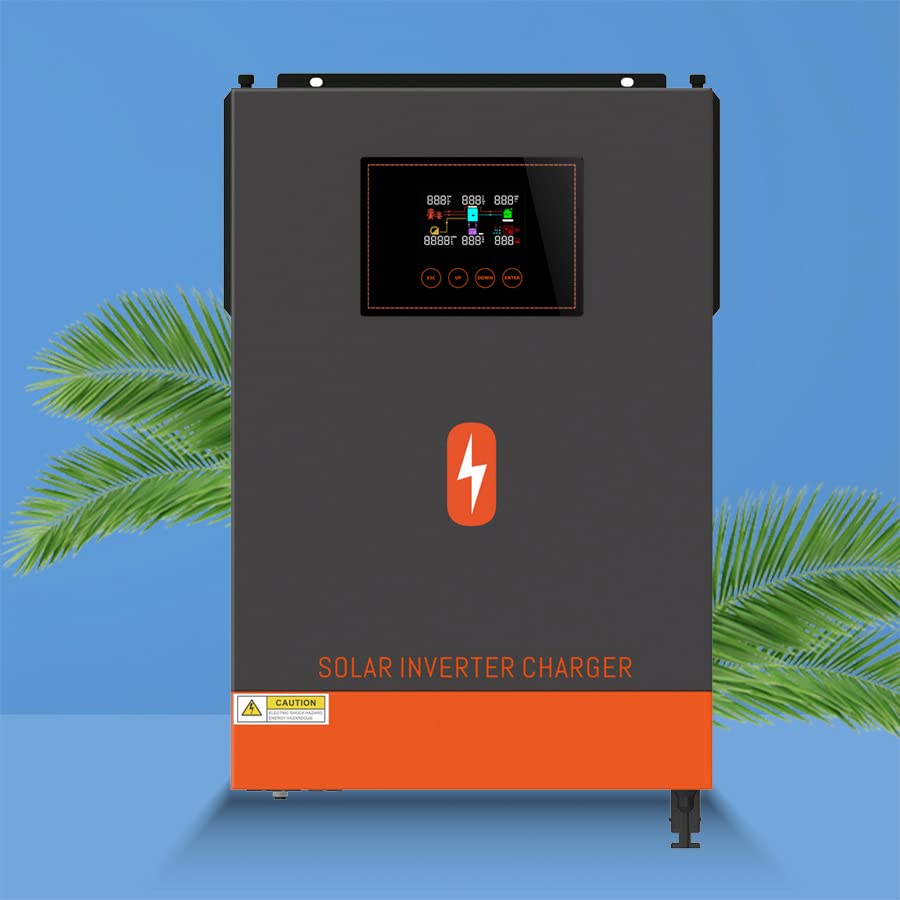 MultiFunction Solar Inverter, 6200W 48V DC to 220230VAC Pure Sine