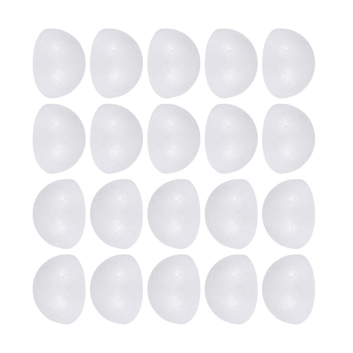 Healifty100 Pcs Educational Toys for Kids Winter Decor Flower Arrangement Accessories DIY Craft Material Beads Wedding Decor Desert Decor Half Foam Craft Balls Half Craft Half Ball Large