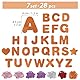 GEBETTER 182 Stück 4,3 cm Moosgummi Buchstaben Glitzer Aufkleber Selbstklebend Schaumstoff Klebebuchstaben Glitter Alphabet Sticker für Kinder Namensaufkleber DIY Handwerk (5 Farben)