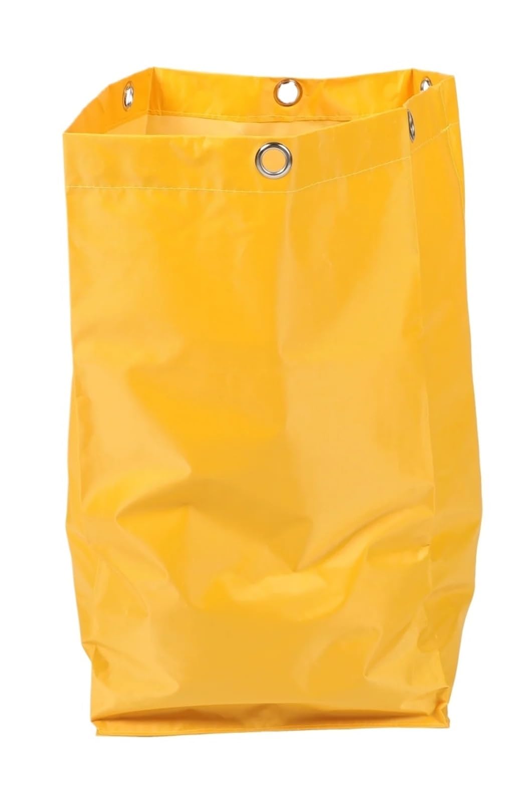 2pc Yellow Heavy Duty Utility Cart Cleaning Bag - Durable Janitorial Trolley Pouch for Domestic Storage and Housekeeping