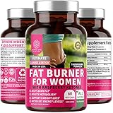 N1N Premium Fat Burner for Women [7 Potent Ingredients] All Natural Thermogenic Weight Loss Pills, Suppresses Appetite, Boosts Metabolism and Energy, Carb Blocker, Gluten Free and Non GMO, 60 Veg Caps