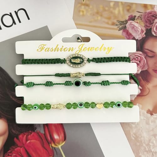 Pink String Evil Eye 7 Knot Lucky Bracelets Mexican Braclets Red Braided Black Rope San Judas Bracelet Virgin Mary Amulet Gift for Women Men4