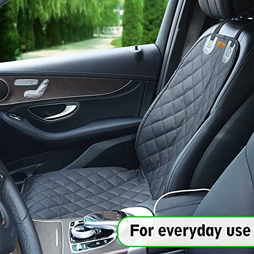 AMZPET 2-in-1 Front Car Seat Cover for Dogs and Dog Booster Seat (Universal: 47cm) Waterproof - Scratch-Proof and Non-Slip - Image 4
