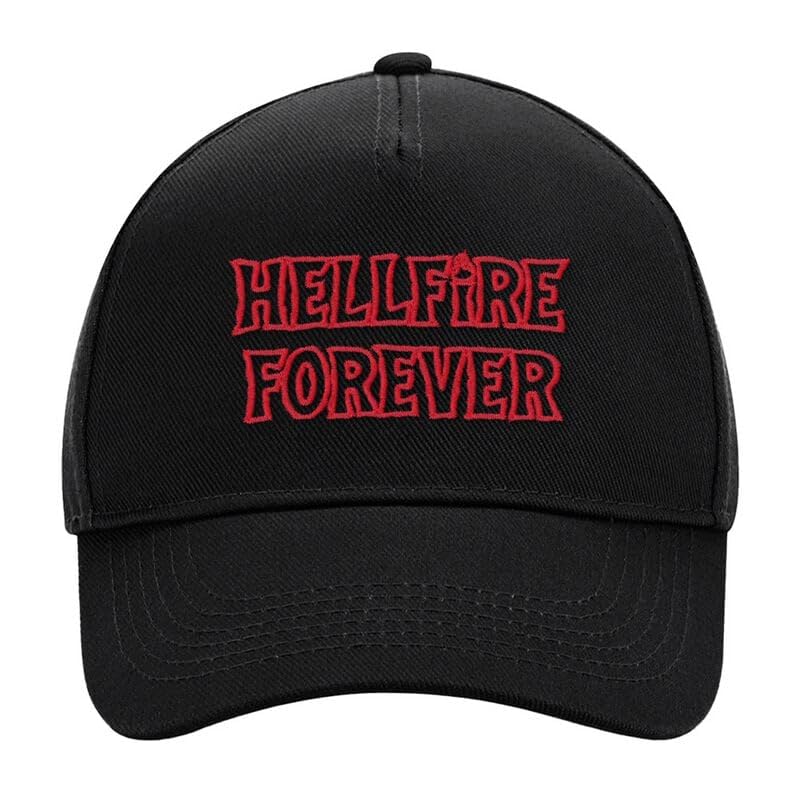 Stranger Things Season 5 - Hellfire Forever Unisex Gorra Negro 100% algodón