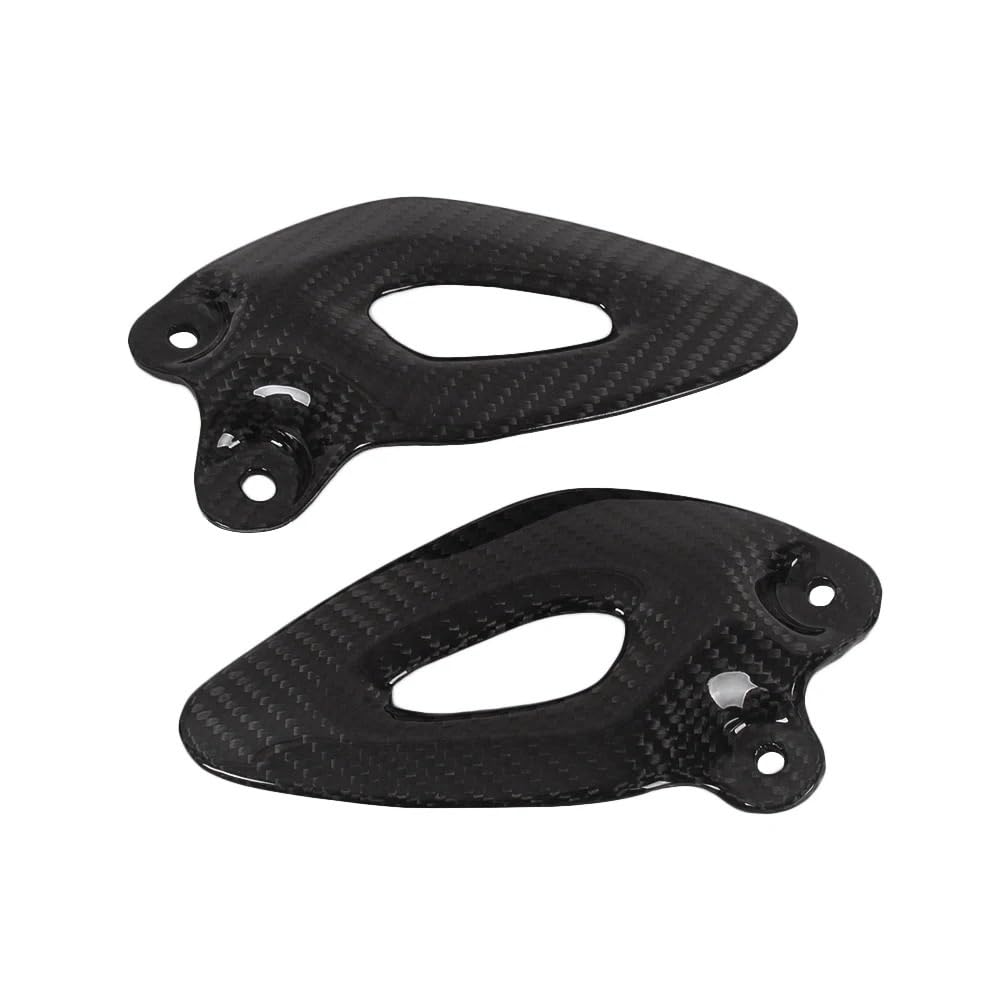 Per Triumph 3 R 2020 2021 Piastra Tacco In Fibra di Carbonio Twill Gloss Moto Rearset Pedana Copertura