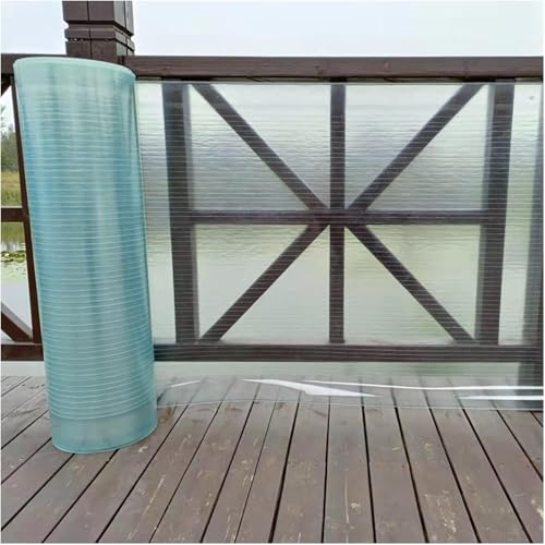 JIwqDY Planchas Transparentes Tejados, Placas de Policarbonato para Techos, Invernadero Panel Aislamiento Fibra de Vidrio, Marquesinas Exterior Terraza Jardín(1.2x2m)