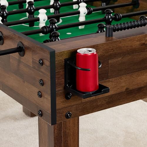 Best Choice Products Large 54 Inch Full-Size Foosball Table for Home, Game Room - Includes 2 Balls, 2 Cup Holders - Walnut - image 9