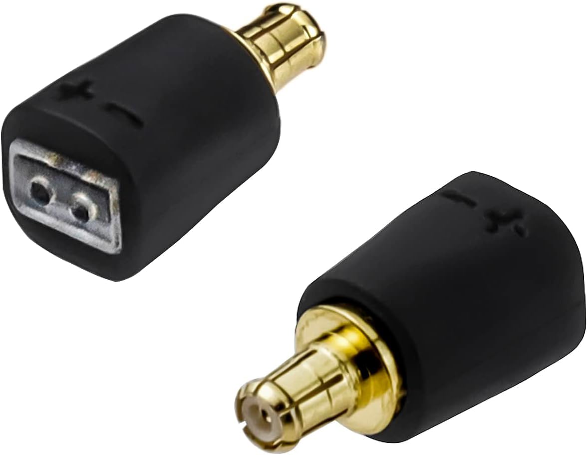 okcsc Adapters for Audio Technica ATH-LS70IS Male to 2 Pin Cable Compatible for ATH-LS200IS CKRS90Is HDC213A/1.2 CKS1100IS Headphones Lossless Sound Quality One Pair of Headphone Converter Clear