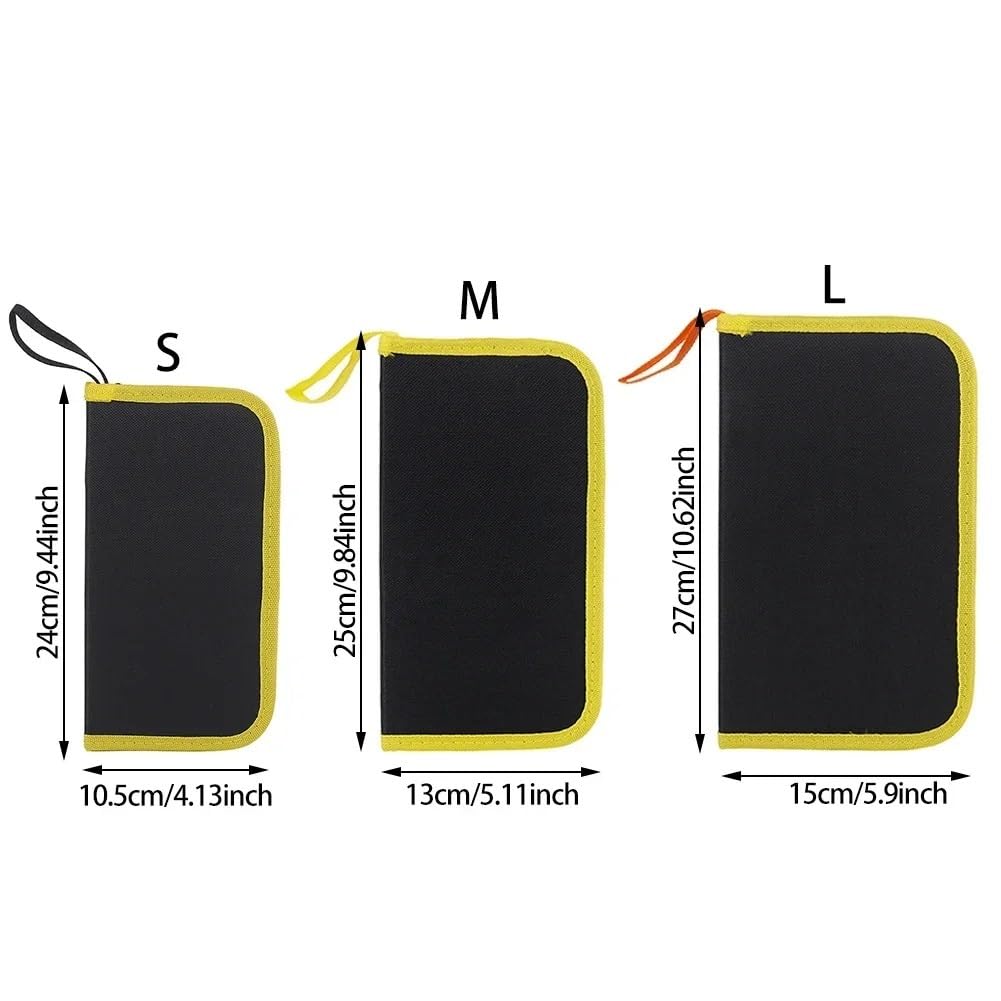 Skrzynki narzędziowe Torba narzędziowa Oxford Cloth Toolkit, zestaw naprawczy, torba na narzędzia, wodoodporna torba narzędziowa Organizer na narzędzia(Orange PU,S)