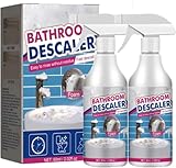 Reiniger für hartnäckige Flecken, Multifunktional Duschkabinenreiniger, WC Reiniger Kalkentferner Dusche Stark, Badezimmer Reiniger Kalkentferner Dusche Stark, Allzweck-Reinigungsschaumspray (2)