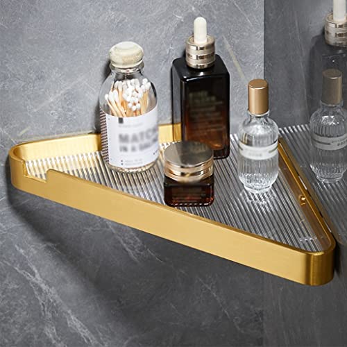Étagère salle de bain compacte d'angle panier cosmétique mural caddy de douche