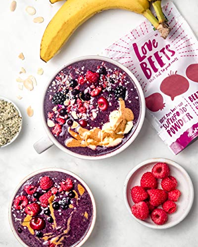 Love Beets Beetroot Powder | USA Grown Beets, No Added Ingredients, Nitric Oxide Boosting, No Added Sugar, No Preservatives, Non-GMO, 8oz, 45 Servings