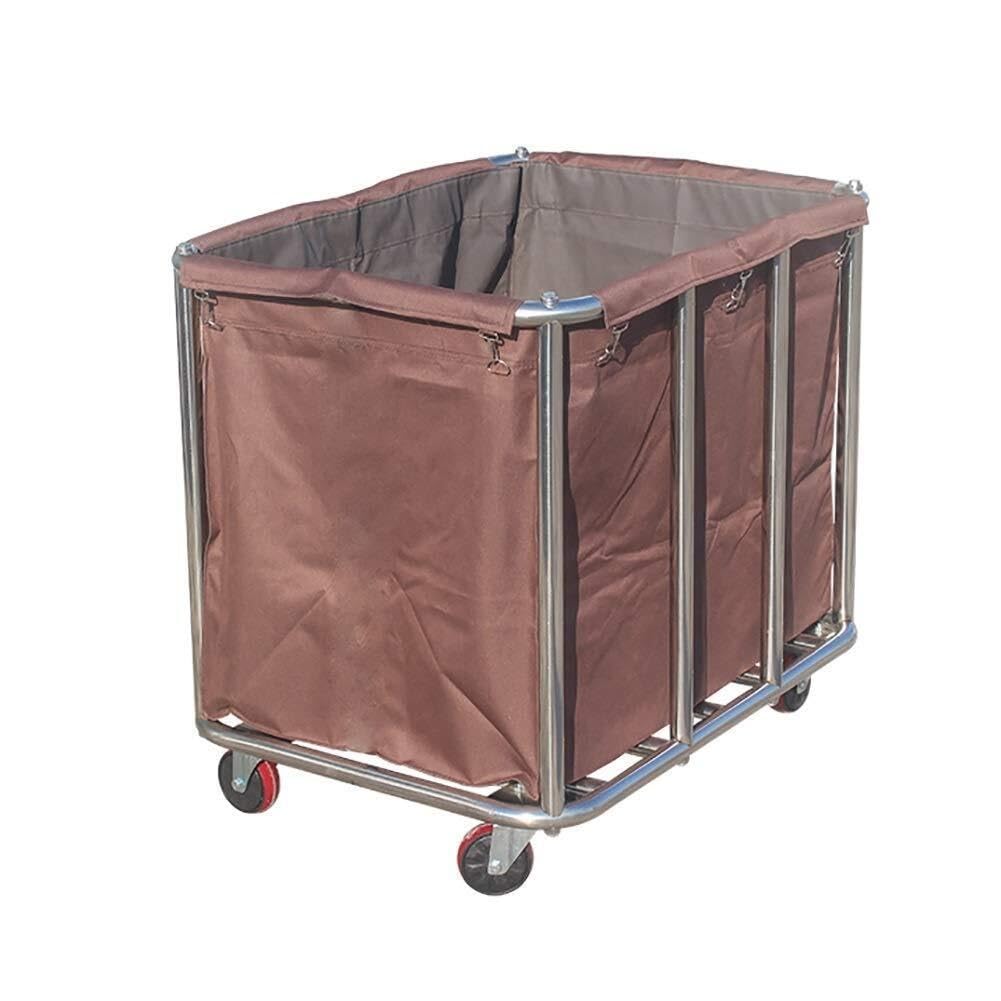 HTTGDGDH Heavy Duty Laundry Hamper Sorter Cart, Multifunction Portable Service Trolley On Wheels, Commercial Hotel Room Utility Cart,