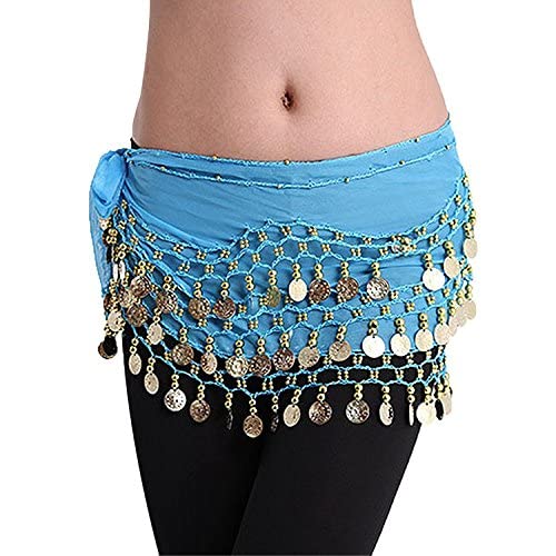 Ceinture Danse Orientale En Soie à Sequins - Accessoire Belly Dance - Écharpe Déguisement